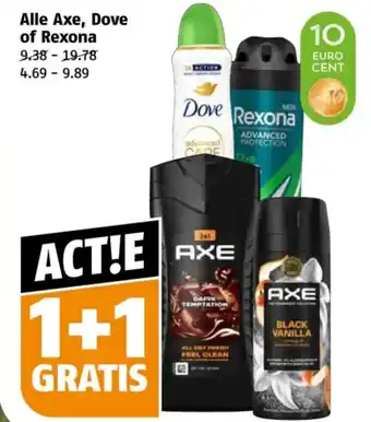 Poiesz Alle Axe, Dove of Rexona aanbieding