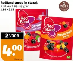 Poiesz RedBand snoep in stazak aanbieding
