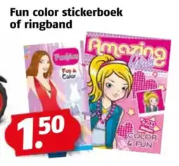 Poiesz Fun color stickerboek of ringband aanbieding