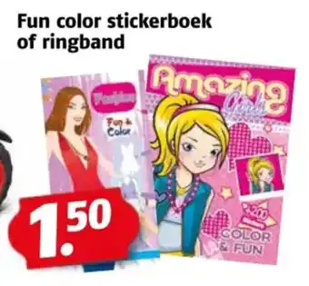 Poiesz Fun color stickerboek of ringband aanbieding
