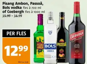 Poiesz Pisang Ambon, Passoã, Bols vodka  of Coebergh aanbieding