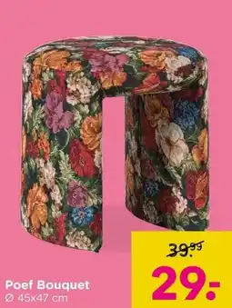 Xenos Poef Bouquet aanbieding