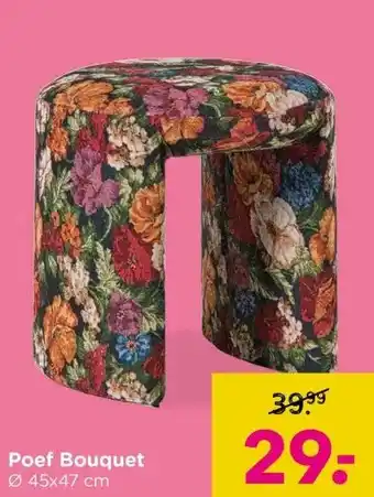 Xenos Poef Bouquet aanbieding