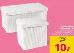 Xenos Opvouwbare opbergbox rib aanbieding