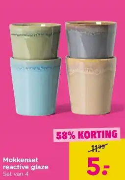 Xenos Mokkenset reactive glaze aanbieding