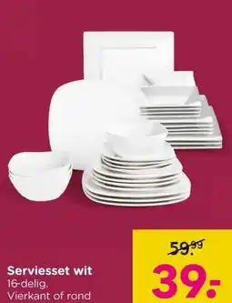 Xenos Serviesset wit aanbieding