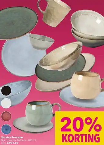 Xenos Servies Toscane aanbieding