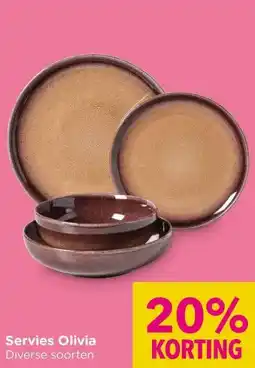Xenos Servies Olivia aanbieding