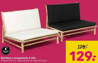 Xenos Bamboe Loungebank 2-zits aanbieding