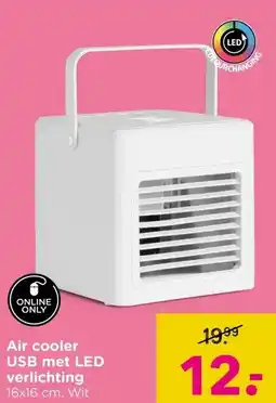 Xenos Air cooler USB met LED verlichting aanbieding