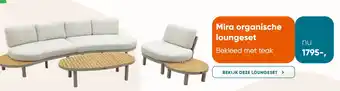 Van der Garde tuinmeubelen Mira organische loungeset aanbieding