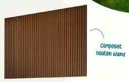 Van der Garde tuinmeubelen Composiet houten wand aanbieding