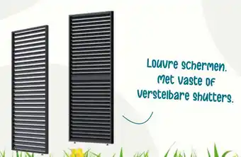 Van der Garde tuinmeubelen Louvre schermen. Met vaste of verstelbare shutters. aanbieding