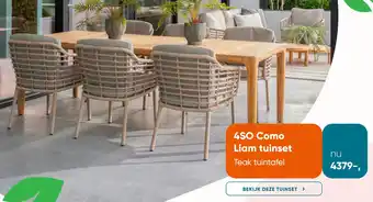 Van der Garde tuinmeubelen 4SO Como Liam tuinset aanbieding