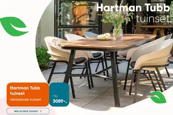 Van der Garde tuinmeubelen Hartman Tubb tuinset aanbieding
