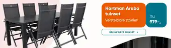 Van der Garde tuinmeubelen Hartman Aruba tuinset aanbieding