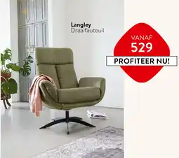 Profijt Meubel Langley Draaifauteuil aanbieding