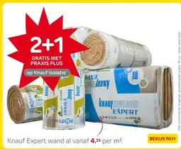 Praxis Knauf Expert wand aanbieding