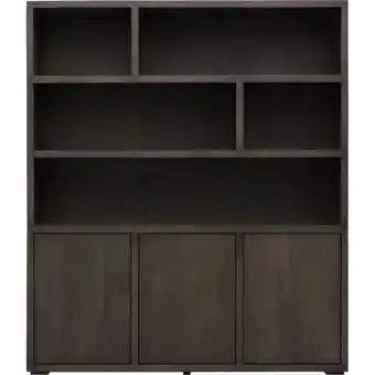 NLwoont Boekenkast Viggo met 3 deuren | NLwoont aanbieding