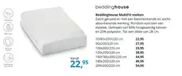 NLslaapt Beddinghouse MultiFit molton aanbieding