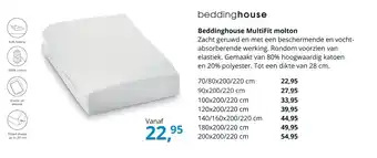 NLslaapt Beddinghouse MultiFit molton aanbieding