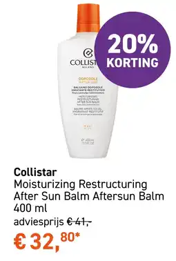 Mooi parfumerie Collistar Moisturizing Restructuring After Sun Balm aanbieding