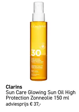 Mooi parfumerie Clarins Sun Care Glowing Sun Oil aanbieding