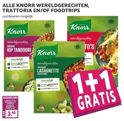 MCD Supermarkt ALLE KNORR WERELDGERECHTEN, TRATTORIA EN/OF FOODTRIPS aanbieding