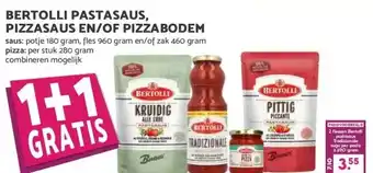 MCD Supermarkt BERTOLLI PASTASAUS, PIZZASAUS EN/OF PIZZABODEM aanbieding