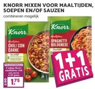 MCD Supermarkt KNORR MIXEN VOOR MAALTIJDEN, SOEPEN EN/OF SAUZEN aanbieding