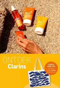 Mooi parfumerie ONTDEK Clarins aanbieding