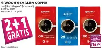 MCD Supermarkt G'WOON GEMALEN KOFFIE aanbieding