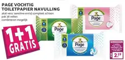 MCD Supermarkt PAGE VOCHTIG TOILETPAPIER NAVULLING aanbieding