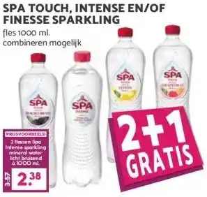 MCD Supermarkt SPA TOUCH, INTENSE EN/OF FINESSE SPARKLING aanbieding