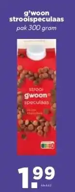 MCD Supermarkt g'woon strooispeculaas aanbieding