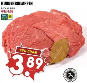 MCD Supermarkt RUNDERRIBLAPPEN aanbieding