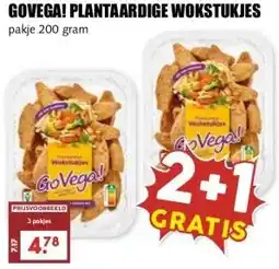 MCD Supermarkt GOVEGA! PLANTAARDIGE WOKSTUKJES aanbieding