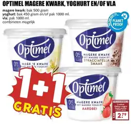 MCD Supermarkt OPTIMEL MAGERE KWARK, YOGHURT EN/OF VLA aanbieding