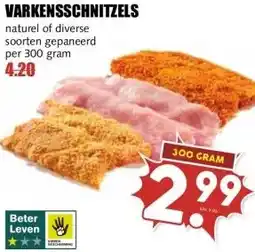 MCD Supermarkt VARKENSSCHNITZELS aanbieding