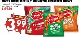 MCD Supermarkt DUYVIS BORRELNOOTJES, TIJGERNOOTJES EN/OF ZOUTE PINDA'S aanbieding