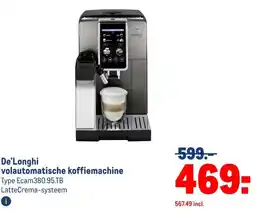 Makro De'Longhi volautomatische koffiemachine aanbieding