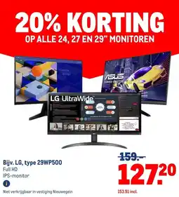 Makro Bijv. LG, type 29WP500 aanbieding