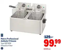 Makro Metro Professional dubbele friteuse aanbieding