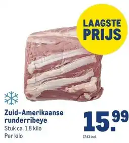 Makro Zuid-Amerikaanse runderribeye aanbieding