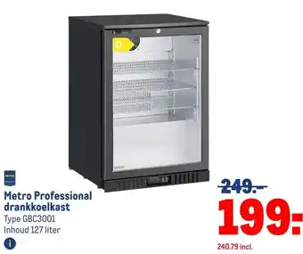 Makro Metro Professional drankkoelkast aanbieding