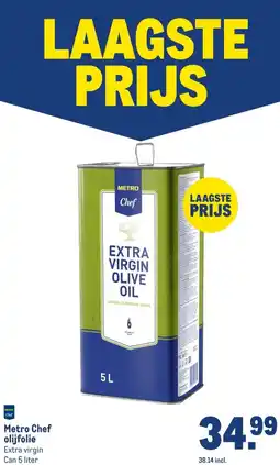 Makro Metro Chef olijfolie aanbieding
