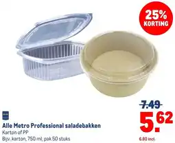 Makro Alle Metro Professional saladebakken aanbieding