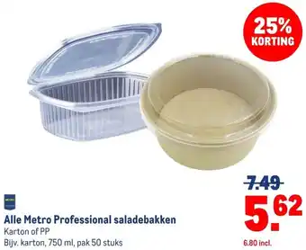 Makro Alle Metro Professional saladebakken aanbieding