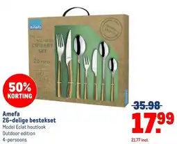 Makro Amefa 26-delige bestekset aanbieding