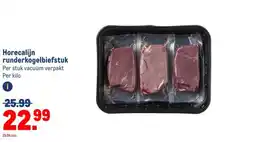 Makro Horecalijn runderkogelbiefstuk aanbieding